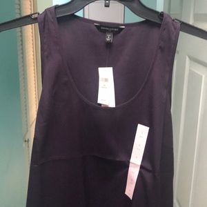 Petite small purple polyester tank